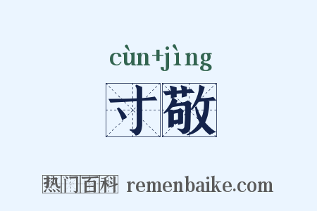 寸敬是什么意思的图片
